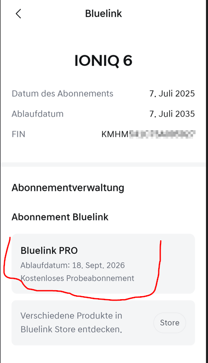 Bluelink Abo Öster. EZ 12/2025